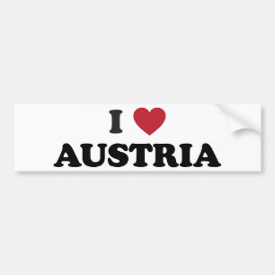 I Love Austria Bumper Sticker