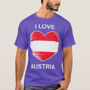 I Love Austria Flag My Home My Country 6 T-Shirt