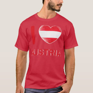 I Love Austria Flag My Home My Country T-Shirt