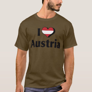 I Love Austria Flag T-Shirt