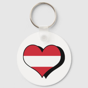 I Love Austria Keychain