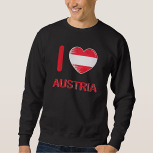I Love Austria My Home My Country Heart Austria 1 Sweatshirt
