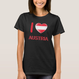 I Love Austria My Home My Country Heart Austria 1 T-Shirt