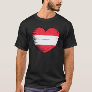 I Love Austria My Home My Country Heart Austria 5 T-Shirt