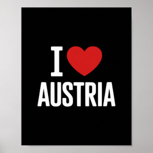 I Love Austria Osterreich Skiing Austrian Summer H Poster