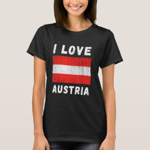 I Love Austria Vintage Austrian Family Travel Souv T-Shirt