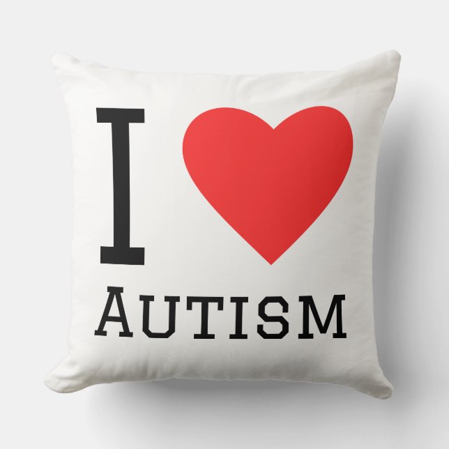 I love autism cushion (Front)