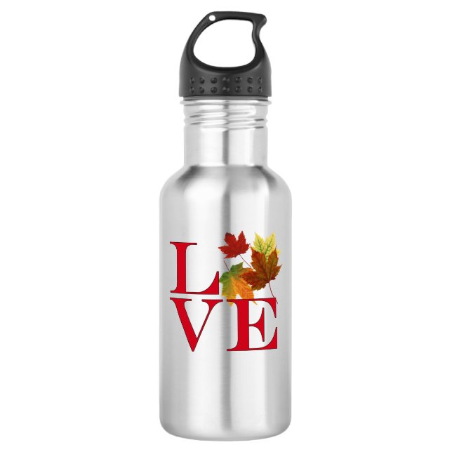 I Love Autumn 532 Ml Water Bottle (Front)