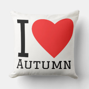 I love autumn  cushion