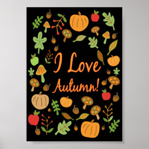 I Love Autumn! Poster