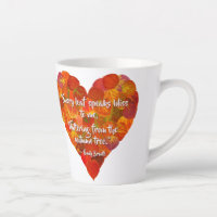 I Love Autumn—Red Aspen Leaf Heart 1, Brontë Quote