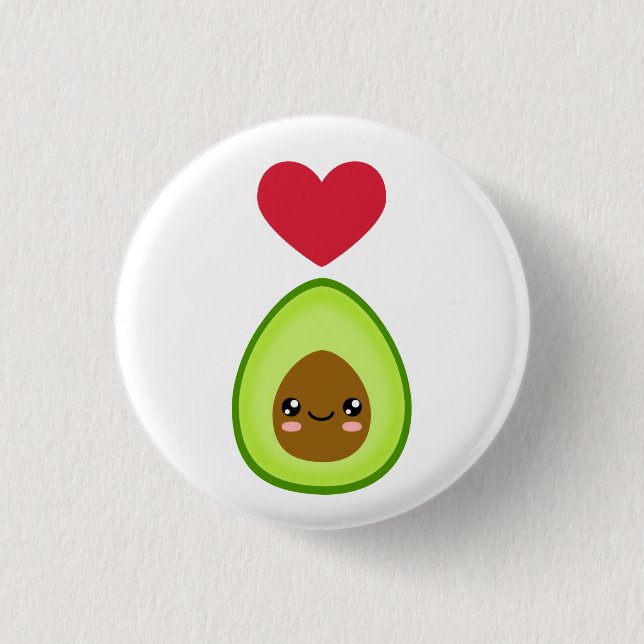 I love Avocado 3 Cm Round Badge (Front)