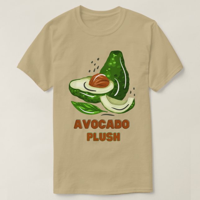 I love Avocado cute avocado plush T-Shirt (Design Front)