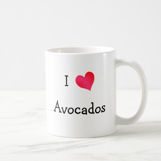 I Love Avocados Coffee Mug (Right)