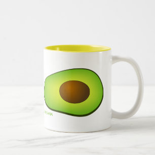 I Love Avocados Two-Tone Coffee Mug