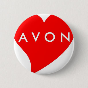 I Love AVON 6 Cm Round Badge