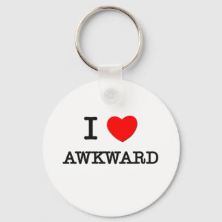 I Love Awkward Key Ring