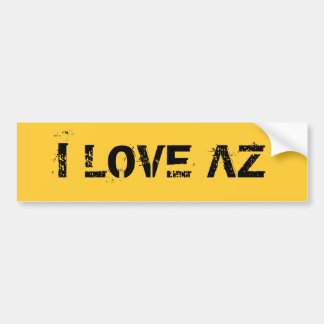 I LOVE AZ BUMPER STICKER