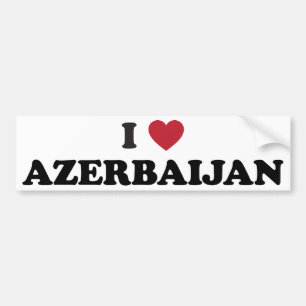 I Love Azerbaijan Bumper Sticker