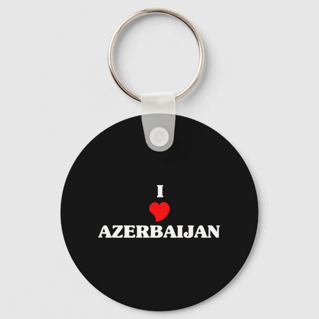 I Love Azerbaijan Key Ring (Front)