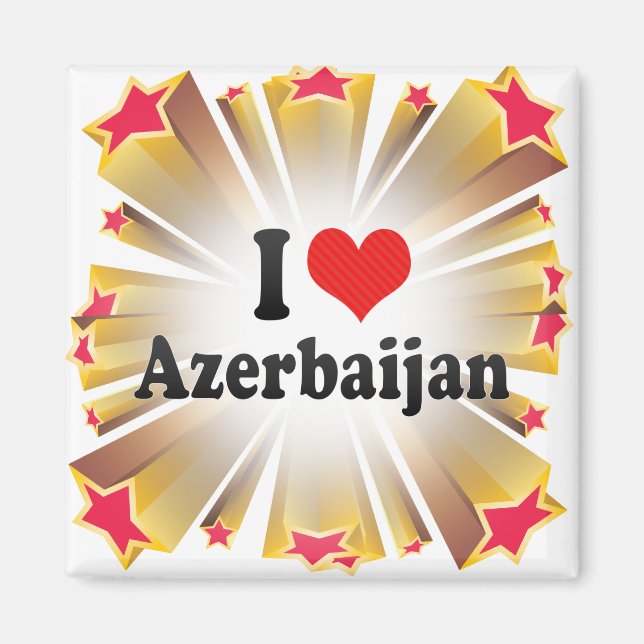 I Love Azerbaijan Magnet (Front)
