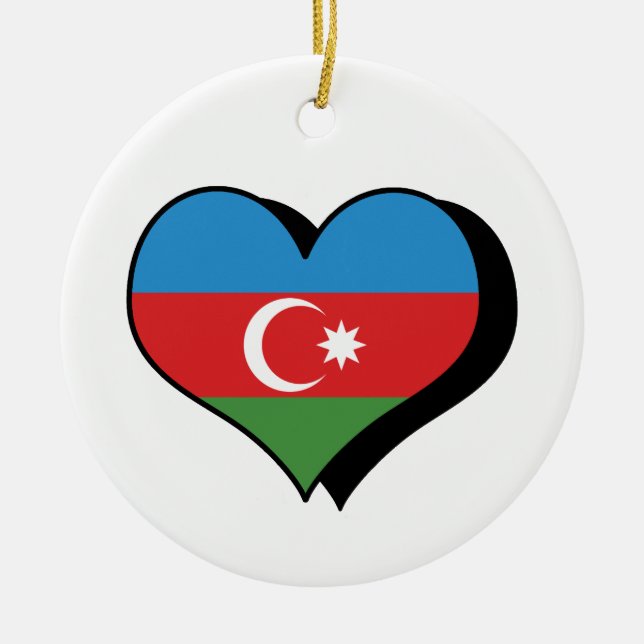 I Love Azerbaijan Ornament (Front)