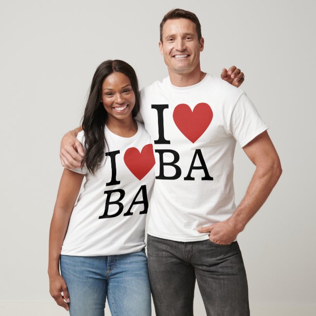 I ❤️ Love BA (Business Analytics Staff) CUSTOM T-Shirt (Unisex)