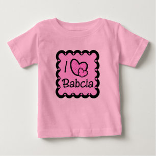 I Love Babcia Cute T-Shirt