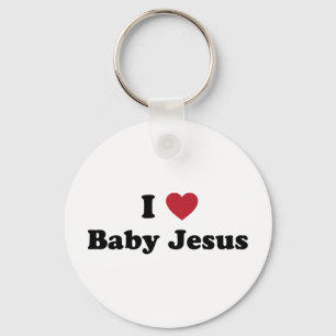I love baby jesus key ring