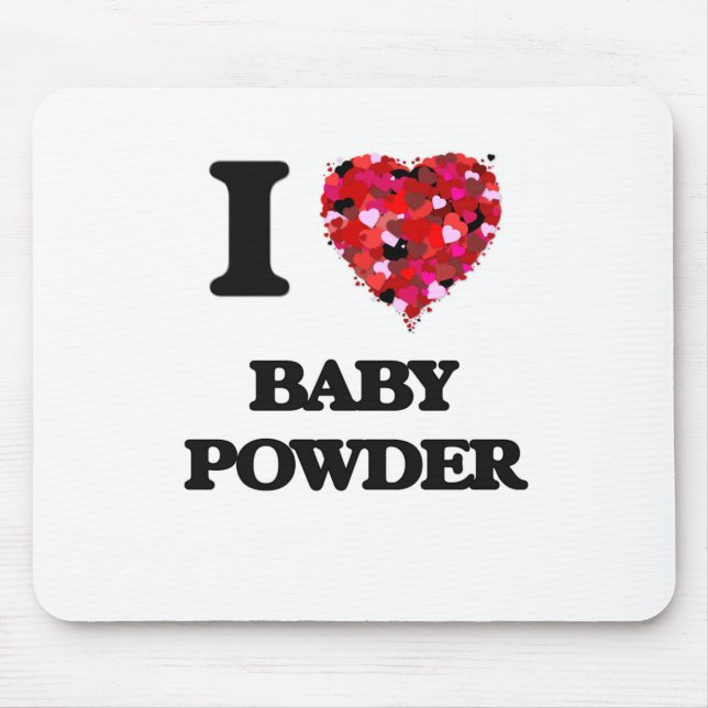 I Love Baby Powder Mouse Mat (Front)