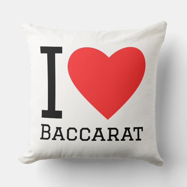 I love baccarat cushion (Front)