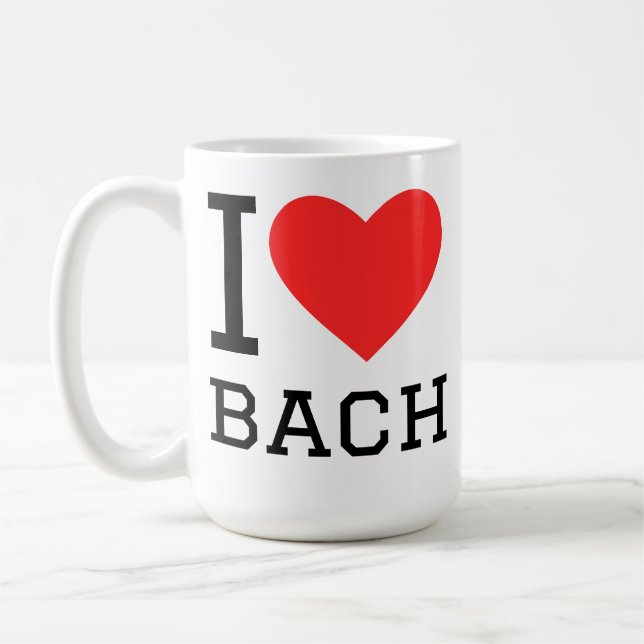 I love Bach  Coffee Mug (Left)