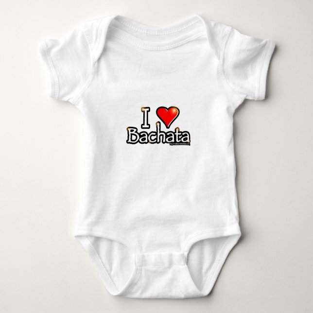 I LOVE BACHATA BABY BODYSUIT (Front)