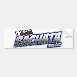 I Love BACHATA music Bumper Sticker
