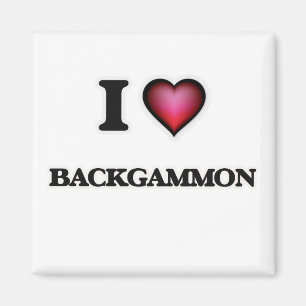 I Love Backgammon Magnet
