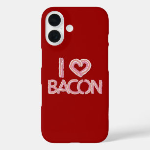 I Love Bacon iPhone 16 Case