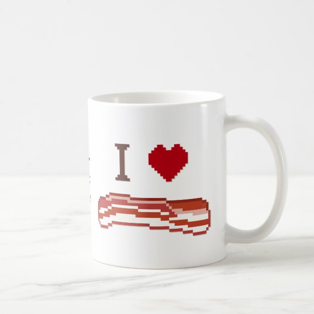 I Love Bacon Coffee Mug (Right)