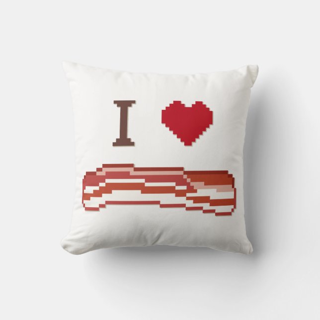I Love Bacon Cushion (Front)