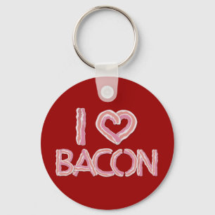 I Love Bacon Key Ring