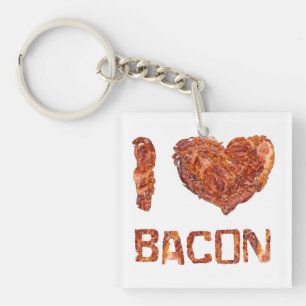 I Love Bacon Key Ring