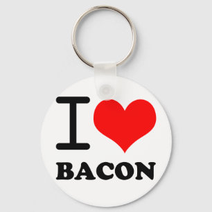 I love bacon key ring