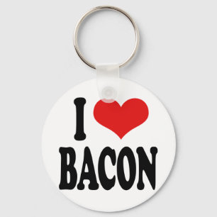 I Love Bacon Key Ring