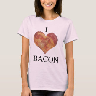 I Love Bacon Ladies T-Shirt
