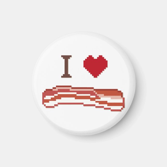 I Love Bacon Magnet (Front)