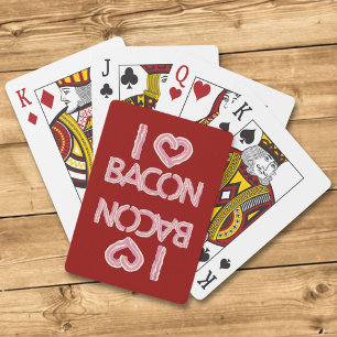 I Love Bacon Playing Cards