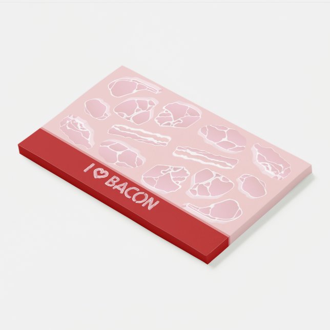 I Love Bacon Post-it Notes (Angled)