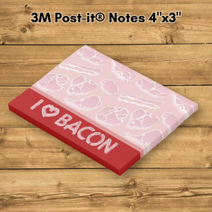 I Love Bacon Post-it Notes