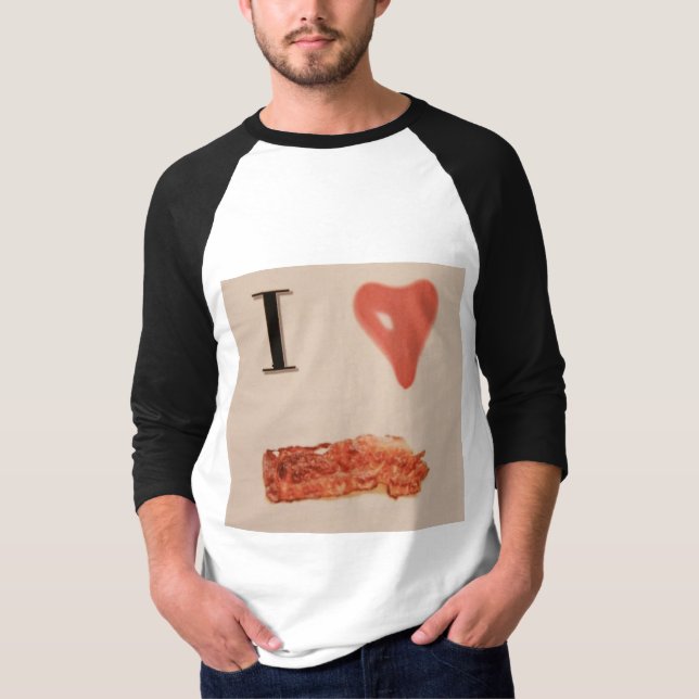 I Love Bacon T-Shirt (Front)