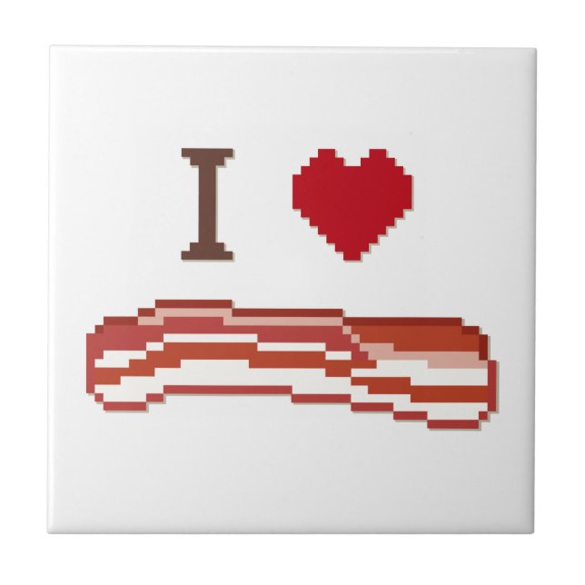 I Love Bacon Tile (Front)