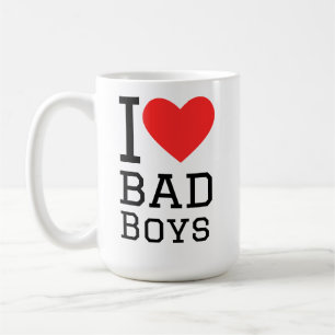 I love bad boys coffee mug